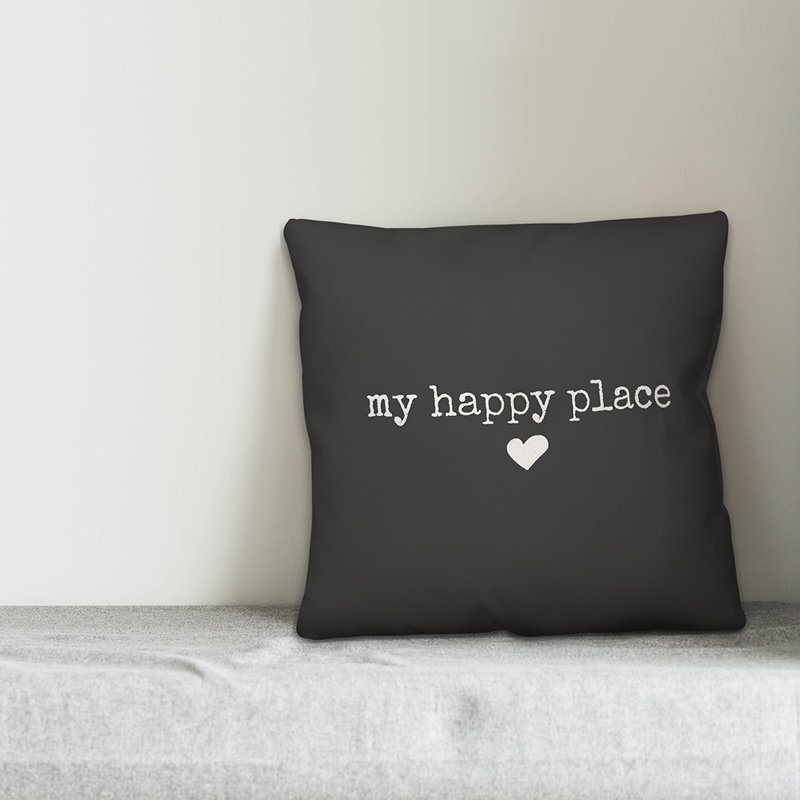 Outdoor Throw Pillow, Black/White, 20" x 20"