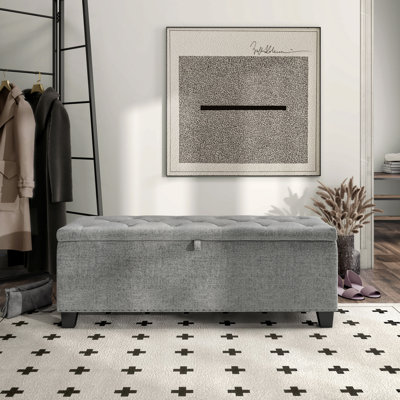 48" Wide Linen Storage Bench