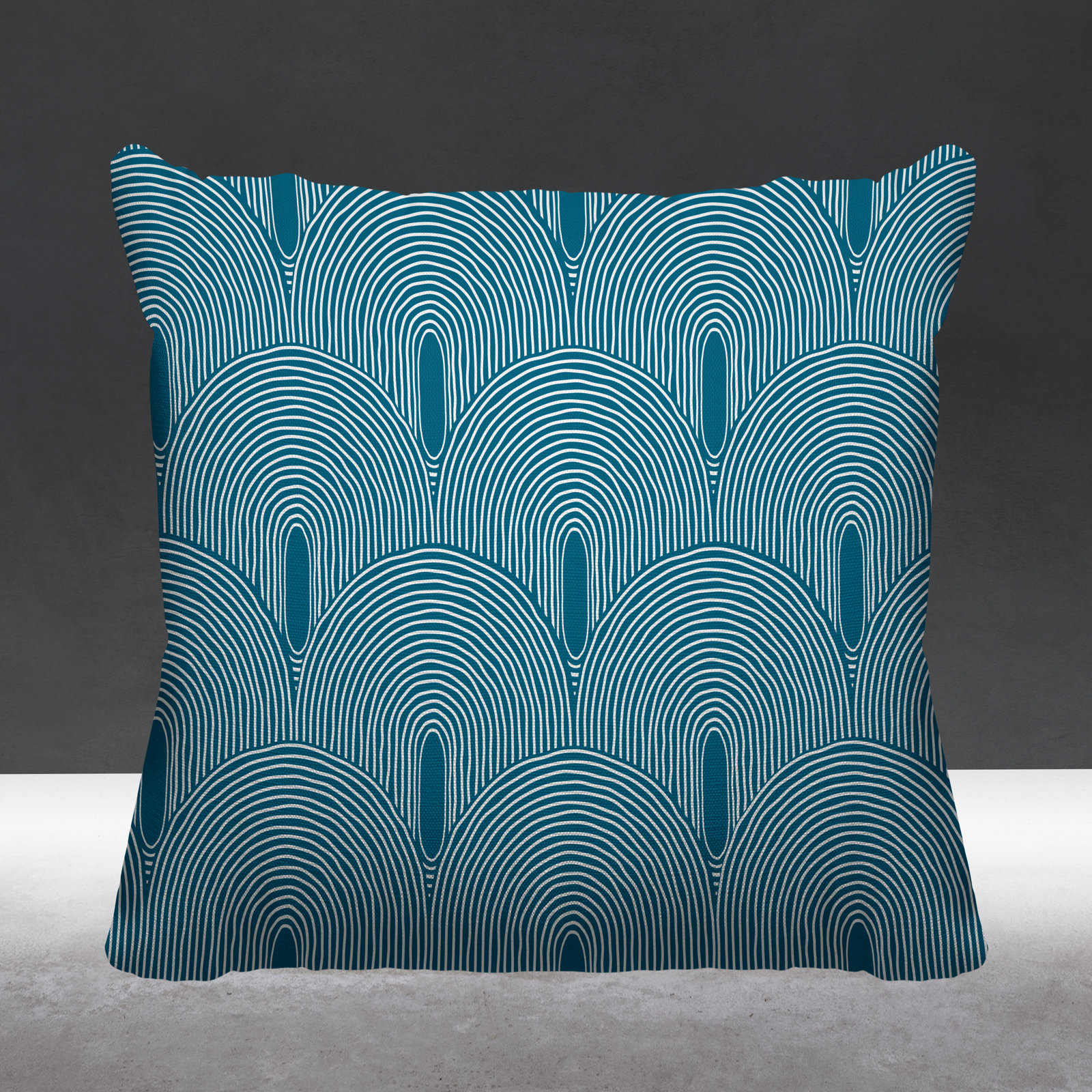 Limpo Indoor/Outdoor Throw Pillow, 20" x 20", Turquoise