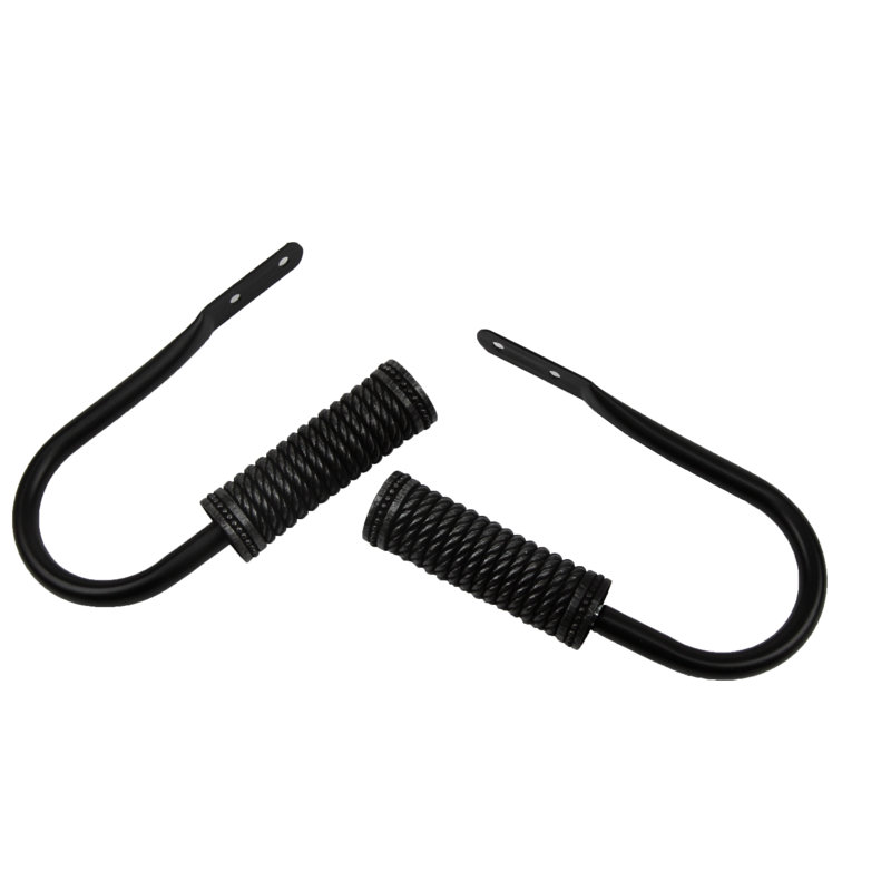 Retenue de rideau triple filetée, Noir