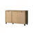 Dark Dusty Oak Finish 3-Door Cabinet