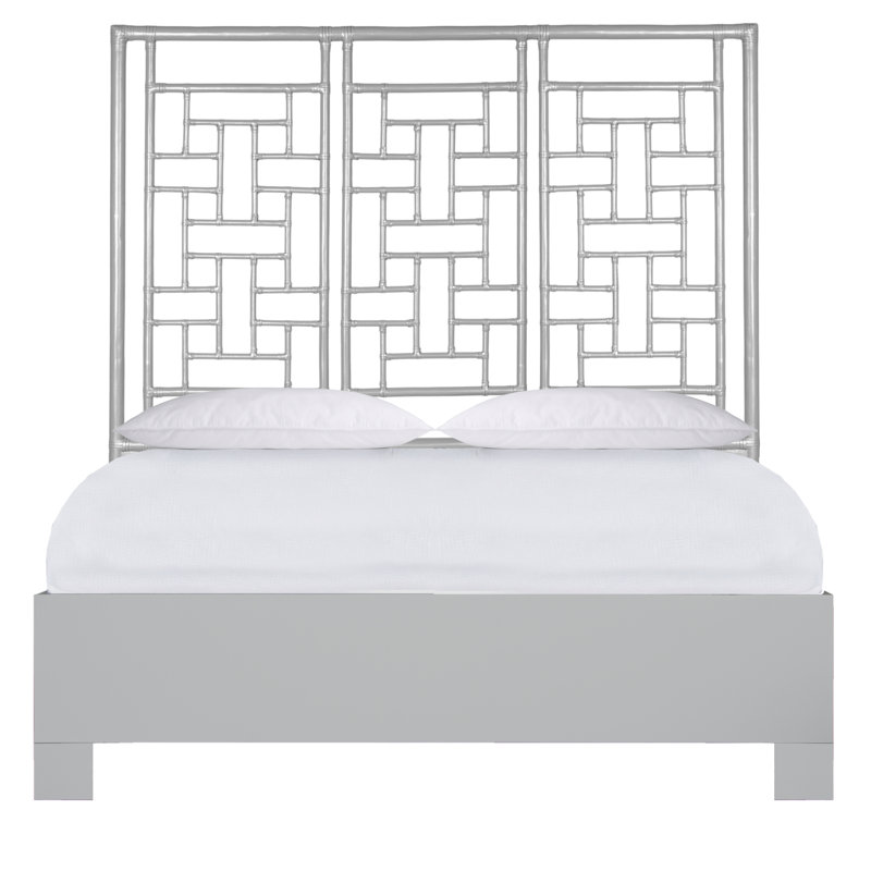 Ohana Low Profile Standard Bed, Queen, Light Gray