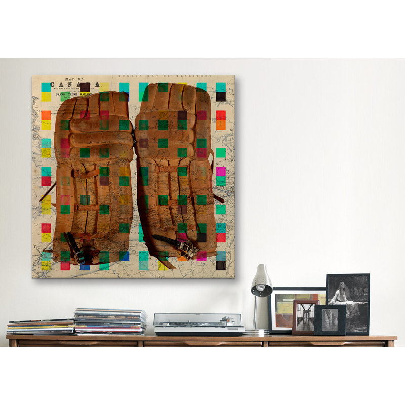 Gardien #2 patins de hockey sur toile tendue, impression sur toile tendue canada, H 12 po x l 12 po x P 1,5 po