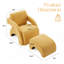 Fauteuil rembourré avec repose-pieds-203765696