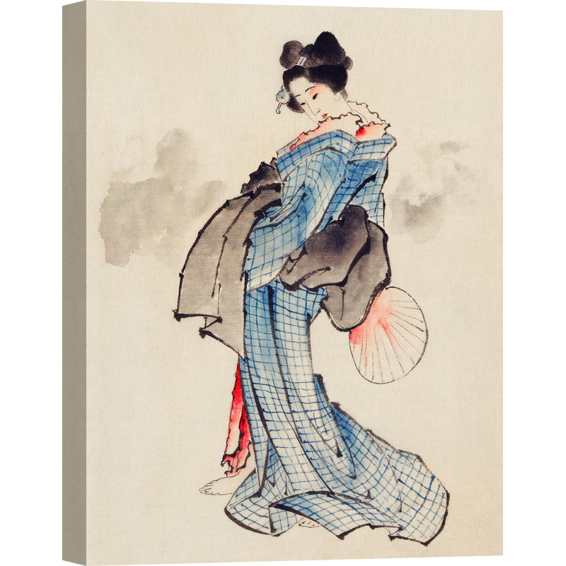 Courtesan by Katsushika Hokusai - Wrapped Canvas Print, 100cm H x 70cm W x 4cm D