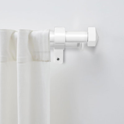 Tringle à rideaux double réglable de 5/8 po de diamètre avec faiteaux octogonaux, 