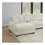Ensemble de canapé modulaire contemporain en velours côtelé 6 pièces LAF et RAF beige 2 pièces