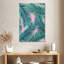 Palmier Harnek sur fond rose-108239926