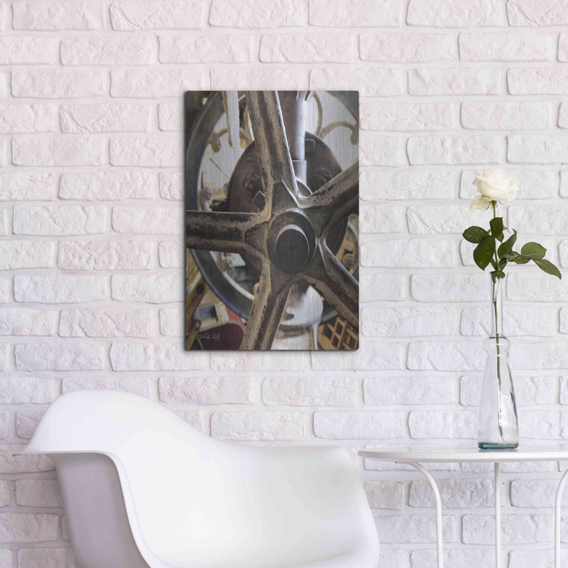 «Star Wheel» par Cindy Jacobs, art mural, H 24 po x l 16 po