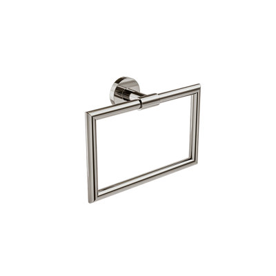 Summit Wall Mounted Brass Towel Ring - Polished Nickel, Includes Installation Hardware
