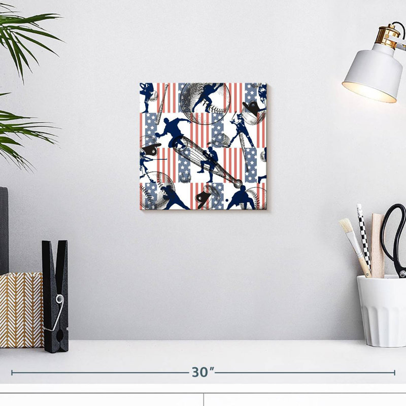 Motif de baseball Sireci, H 10 po x l 10 po