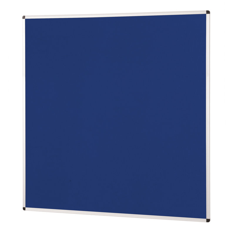 Wall Mounted Bulletin Board, Blue, 90 cm H x 120 cm W