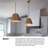 Cayson 1 - Light Lacquered Brass Pendant-917419456-917419463