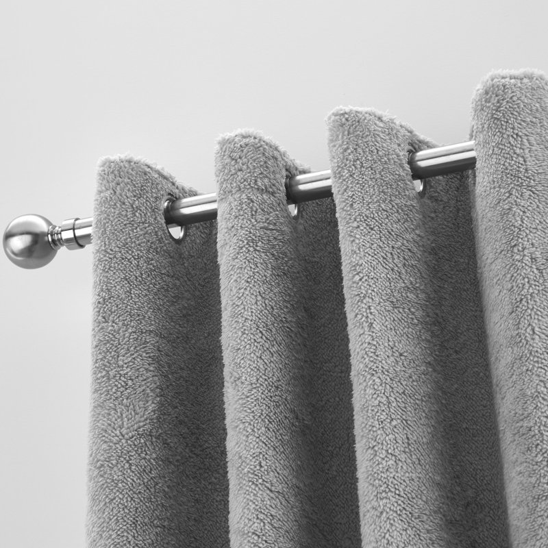 Sherpa Eyelet Room Darkening Curtain, 168 W x 183 D cm