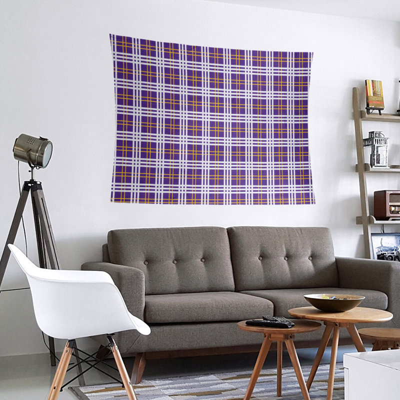 Tapisserie en microfibre de luxe Tampa Bay, H 27,5 po x l 37,5 po, Purple/Gold/White