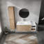 Meuble-lavabo mural avec caractéristiques haut de gamme et design élégant