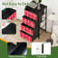 Commode 4 tiroirs avec tiroirs en tissu
