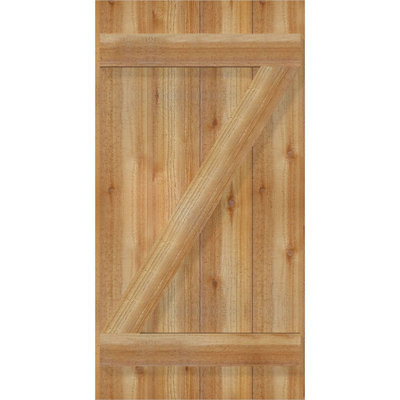 TimberCraft 5 3/8 "planches jointes avec n-lattes avec barre en Z, cèdre rouge de l'Ouest (par paire)