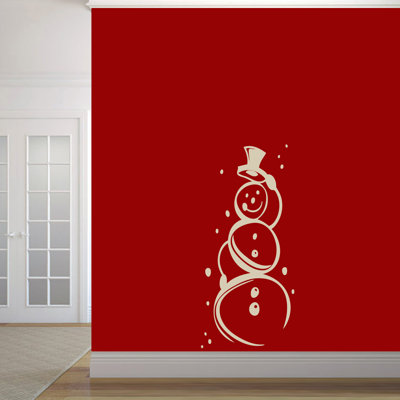 Décalcomanie murale jolie bonhomme de neige Trexler