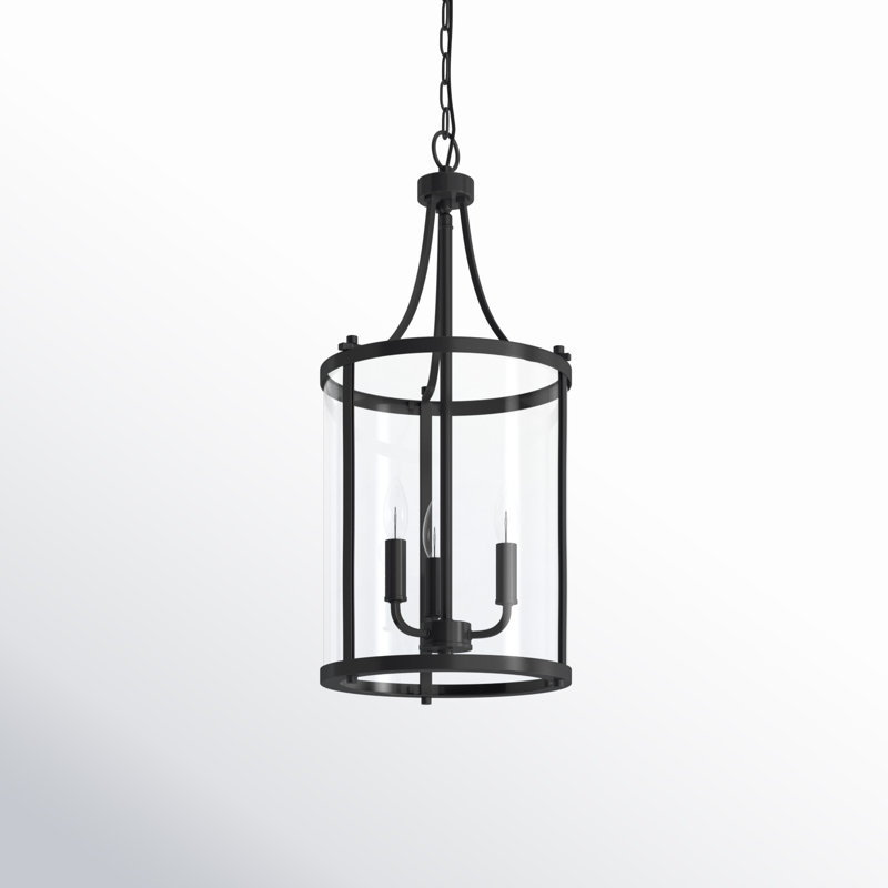 Lustre cylindrique à 3 lumières Cleveland, Noir