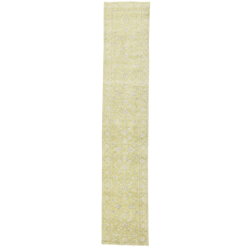 Tapis oriental floral Elandus, Tapis de couloir 2 pi 8 po x 13 pi 11 po