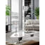 Lampe sur pied en cristal Crystal Elegance - nickel poli et cristal transparent