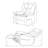 Beca Grey Upholstered Power Lift Recliner-1119024090