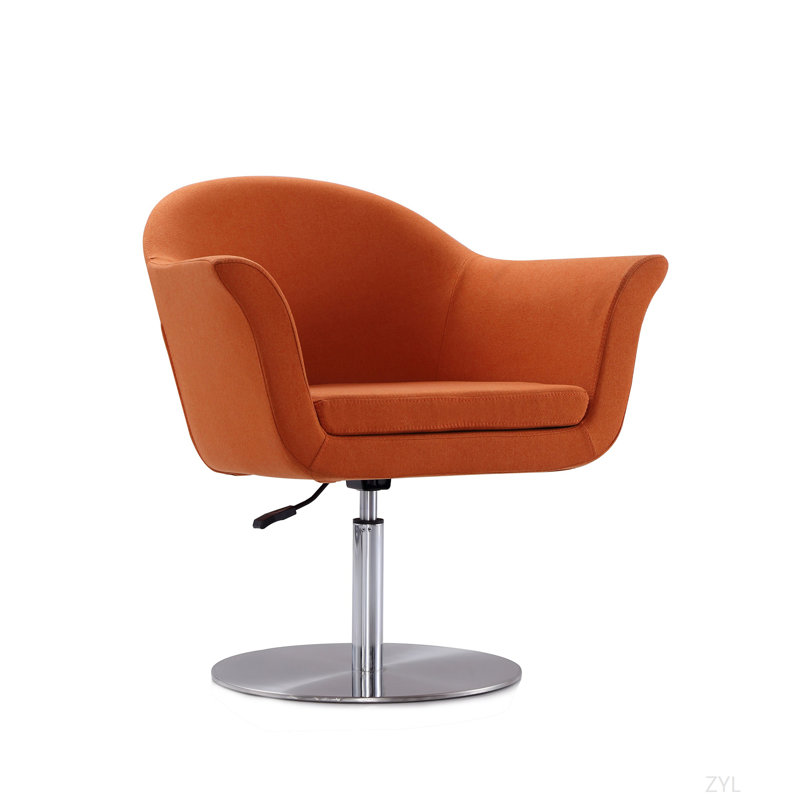 Méridienne pivotante en mélange tissé Voyager orange, Orange