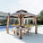 Aluminum Patio Hardtop Gazebo with Double Roof: Durable Protection and Stylish Design-93795745