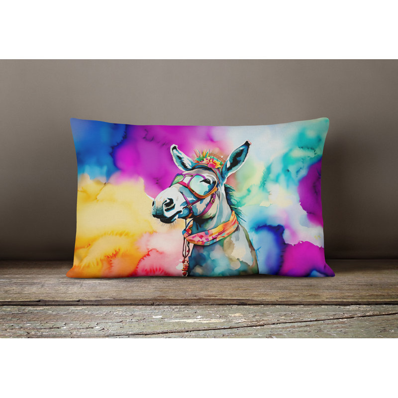 Hippie Animals Other/No Pattern Throw Pillow