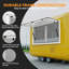 Concession Window for Food Truck, 122 x 91 cm Aluminum Alloy Service Window Up to 85 Degrees, with 2 Horizontal SlidingWindows & Awning Door for Concession Trailer