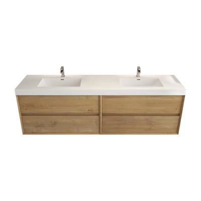 Ensemble de meuble-lavabo double 83 po