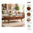 Wood Coffee Table | Acacia Wood | Natural Finish | Handmade Table | 51x20x18"-1056082585