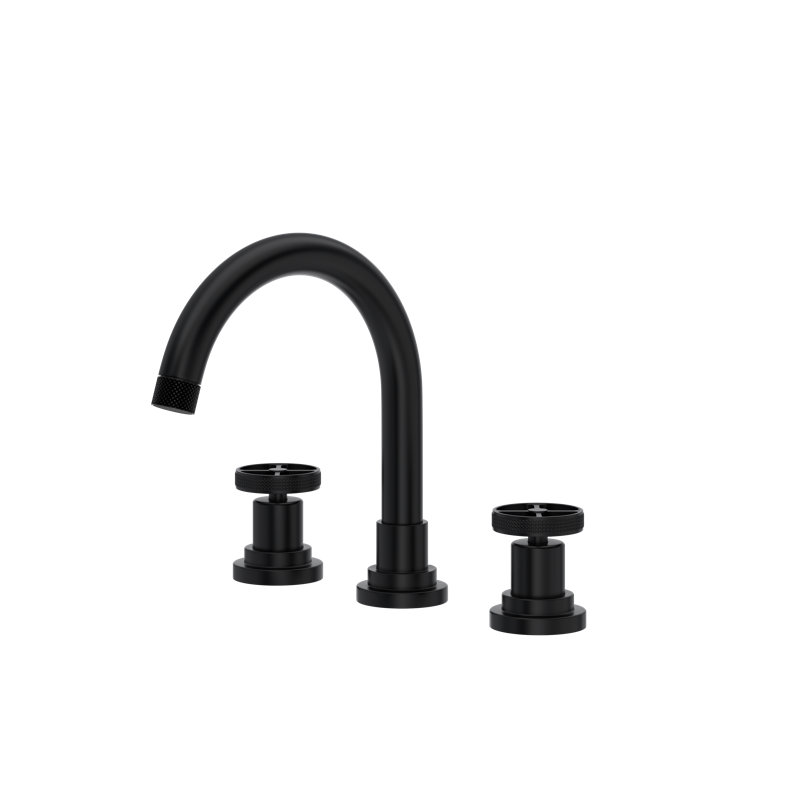 Campo Widespread Lavatory Faucet with C-Spout, Matte Black