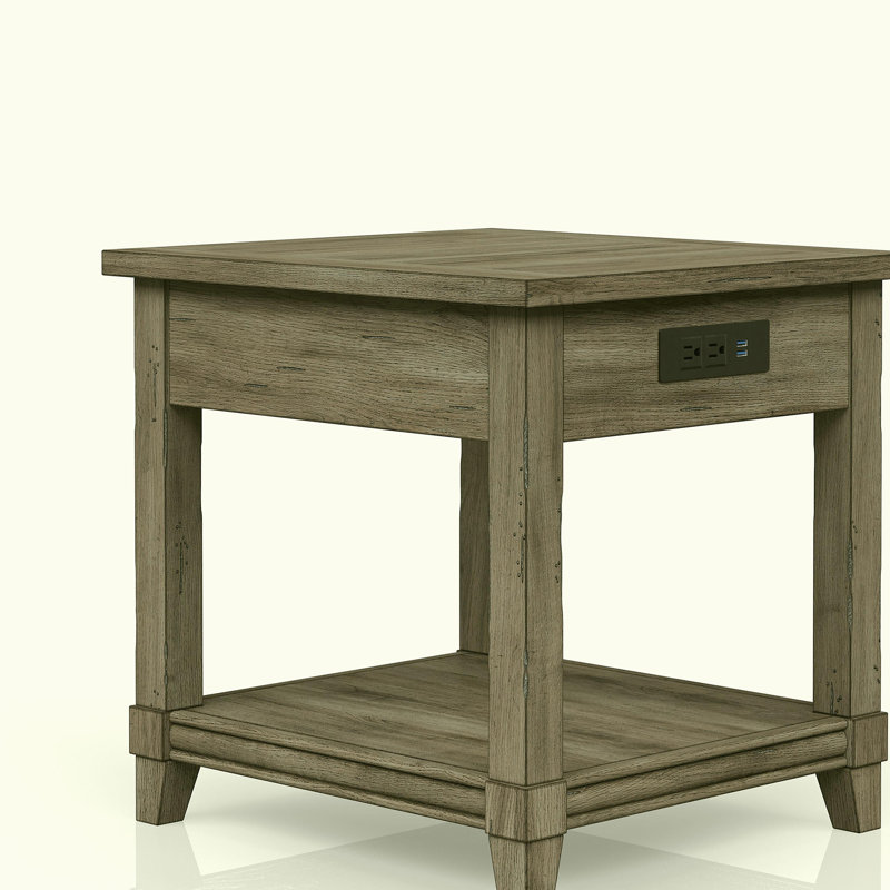 Table d'appoint avec tiroirs de rangement