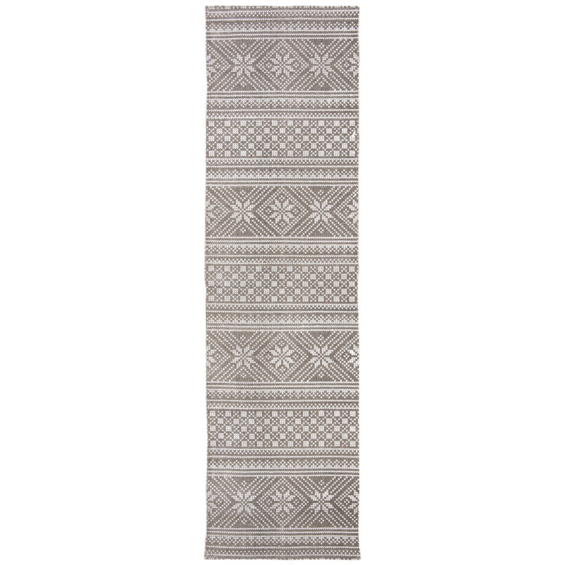 Reuben Hand Loomed Cotton Southwestern Rug, Runner 2'3" x 8'