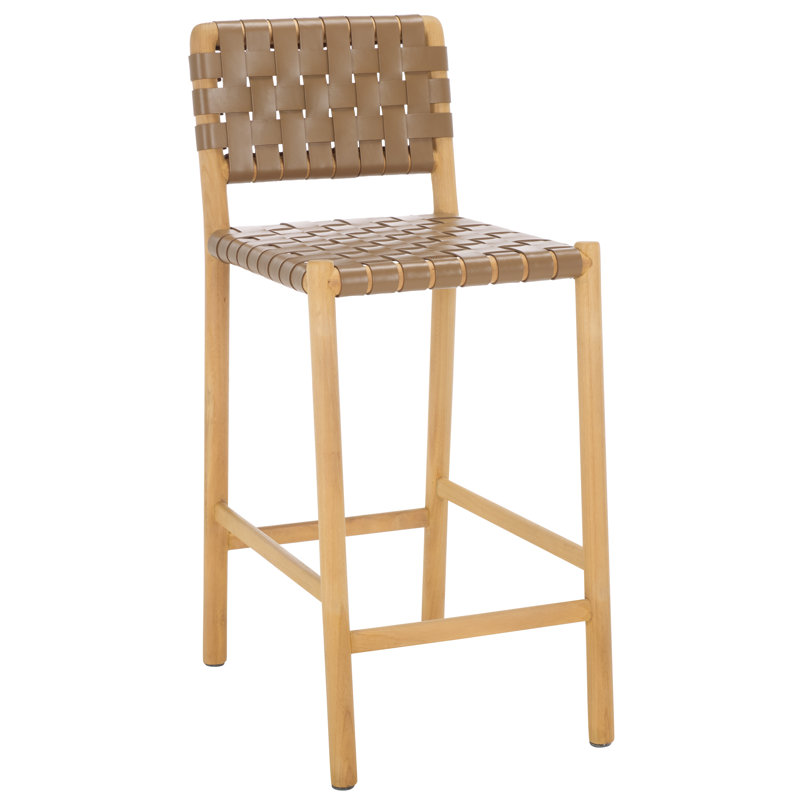 Tabouret de comptoir Jeremiah, Brun, Naturel