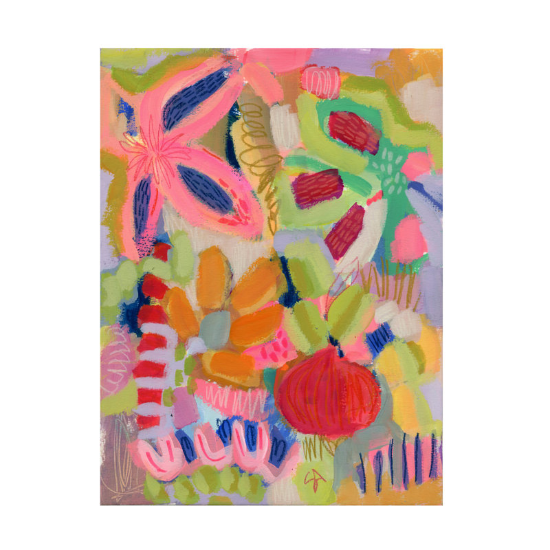Art mural sur toile tendue - «Sorrento Garden» de Suzanne Allard pour décoration de salon, de chambre à coucher ou de bureau - 24 x 32