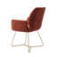 Azuolas 47.5cm H Polyester Upholstered Metal Armchair-1350409353-1350409366