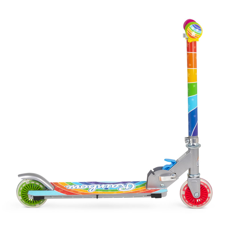 Scooter clignotant: arc-en-ciel