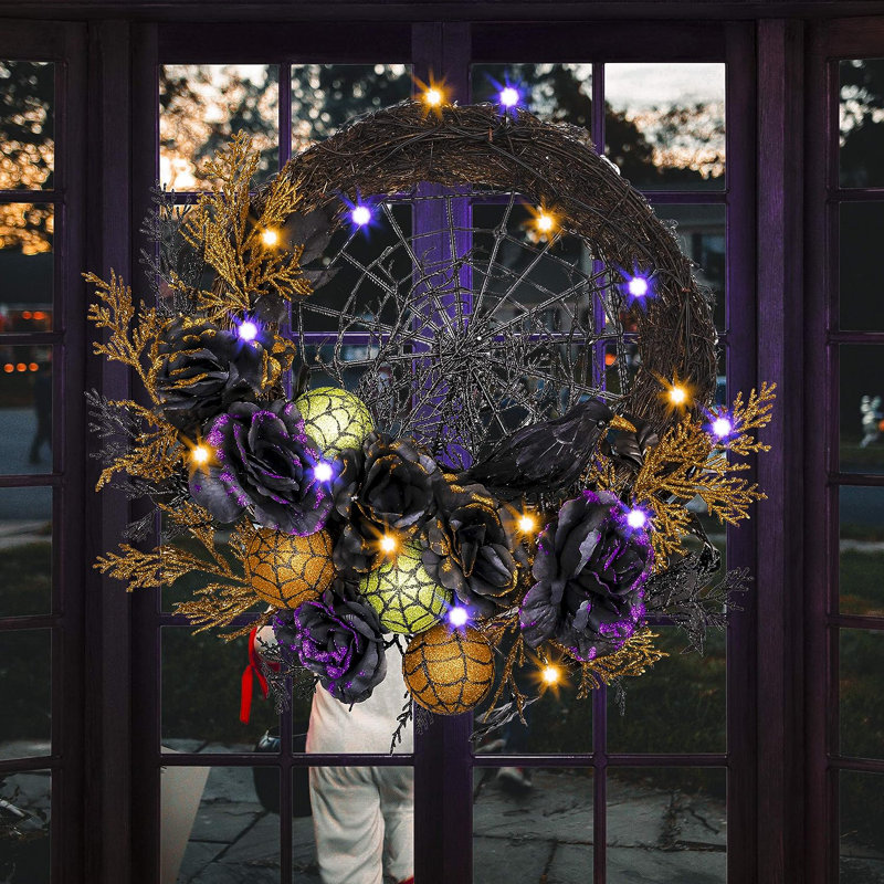 Couronne lumineuse 19 po Cressona Halloween