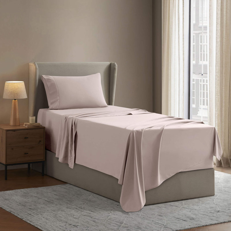 Luxury Collection Classic Smooth Thread Sheet Set, Twin XL, Rose Quartz