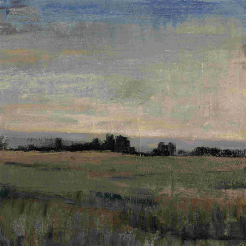 Horizon au crépuscule I, H 12 po x l 12 po