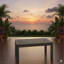 Table basse d'extÃ©rieur rÃ©sistante aux intempÃ©ries avec plateau imitation bois rÃ©aliste