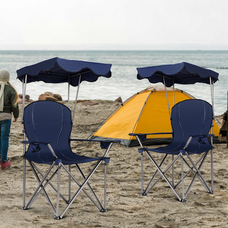 Sueann Folding Beach Chair, Blue