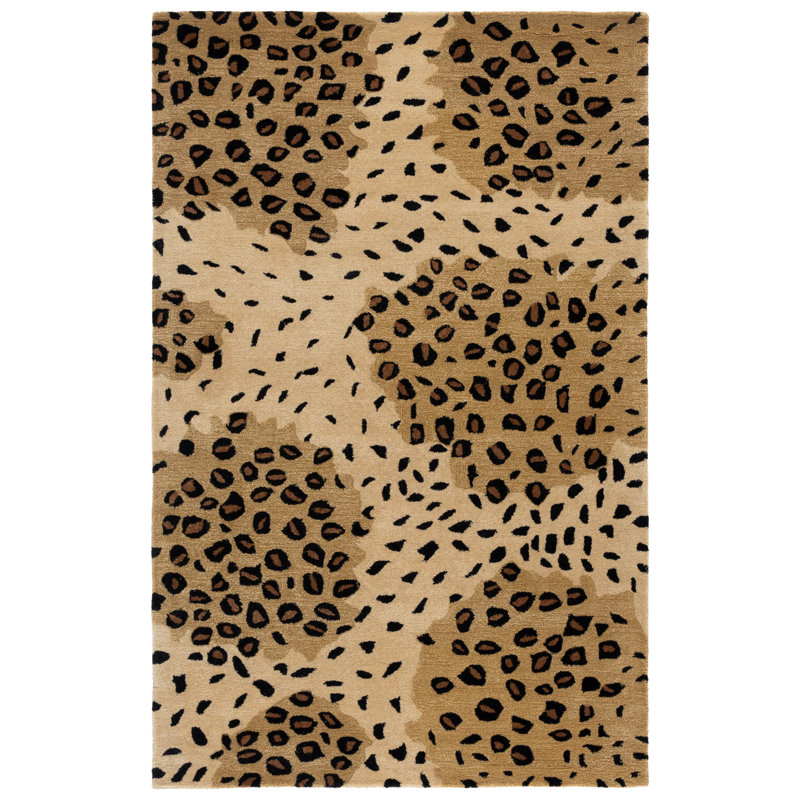 Tapis en laine et viscose touffetés à la main Nonia, Rectangle 7 pi 6 po x 9 pi 6 po