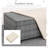 Outdoor Table with Storage Patio Table Wicker Coffee Table All-Weather Side Table Waterproof Cover-1449157506
