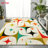 Geometric Starburst Mid Century Modern Pattern Area Rug, Machine Washable Non Slip, Indoor Decor for Living Room Bedroom Entryway Front Door Kitchen Balcony Apartment Cozy Home-129037035
