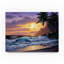 Fikes «Sunset Beach 3», reproduction de peinture à l'huile sur toile tendue-25323177
