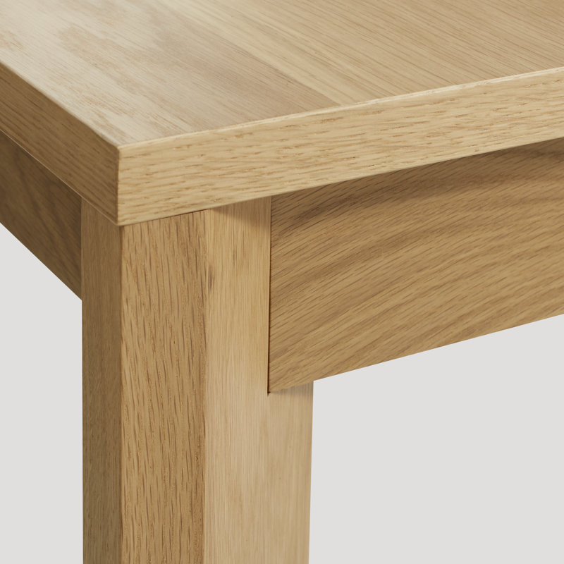 Moreover Solid Wood Dining Table, White Oak, 37" W x 104" L